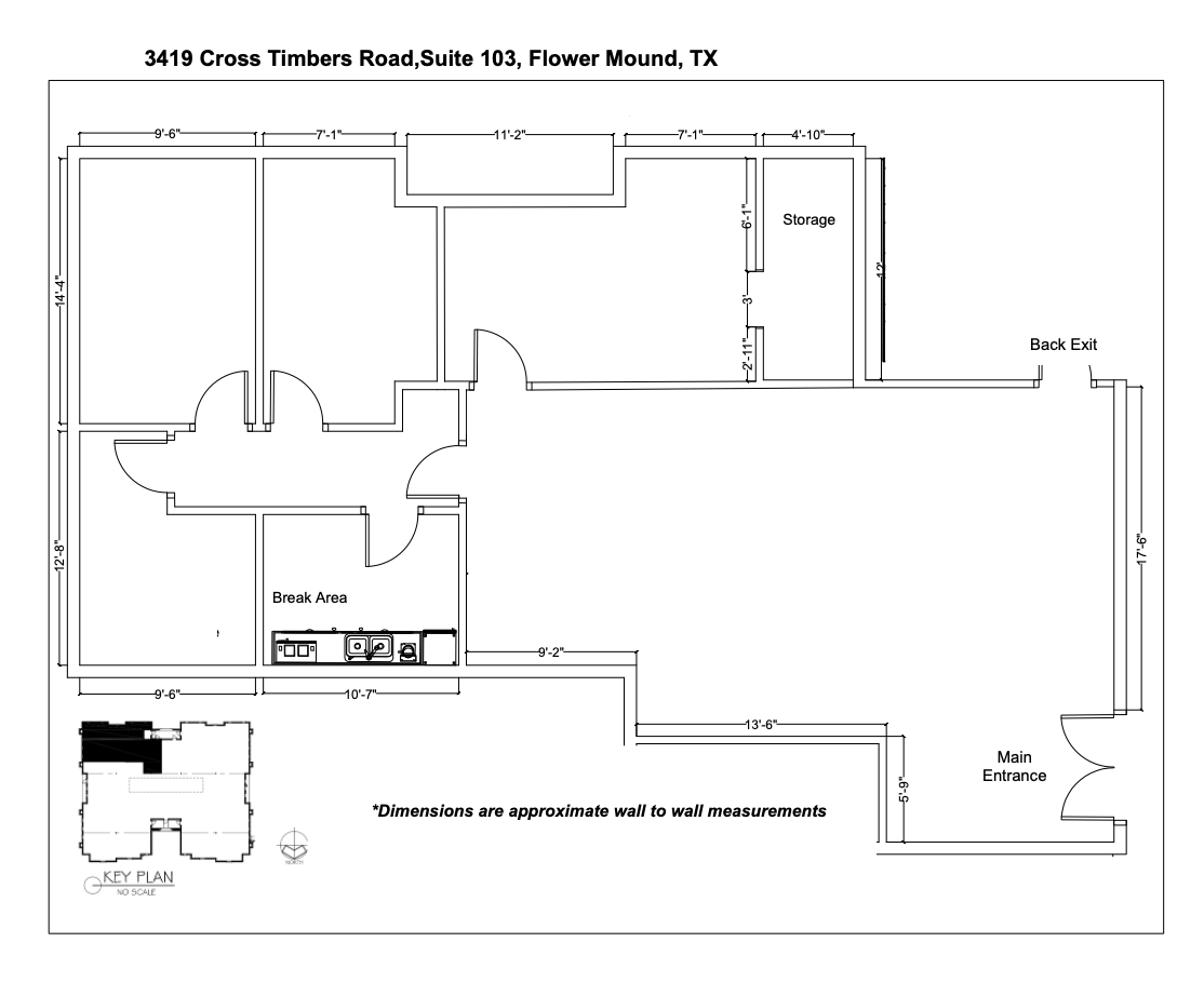 3419 Cross Timbers Rd, Flower Mound, TX à louer Plan d’étage– Image 1 sur 1