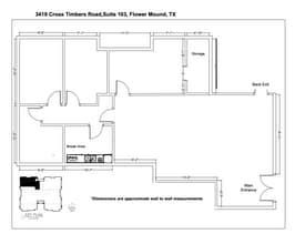 3419 Cross Timbers Rd, Flower Mound, TX à louer Plan d’étage– Image 1 sur 1
