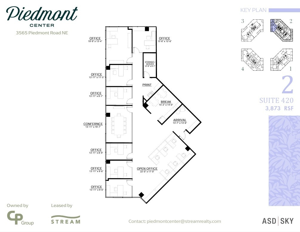 3495 Piedmont Rd NE, Atlanta, GA à louer Plan d’étage– Image 1 sur 1