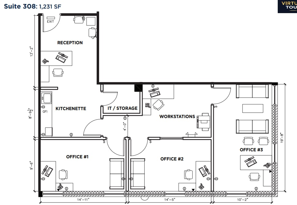 180 E Main St, Smithtown, NY à louer Plan d’étage– Image 1 sur 1
