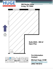 580 Decker Dr, Irving, TX à louer Plan d’étage– Image 1 sur 1