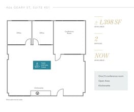456-466 Geary St, San Francisco, CA à louer Plan d’étage– Image 1 sur 1