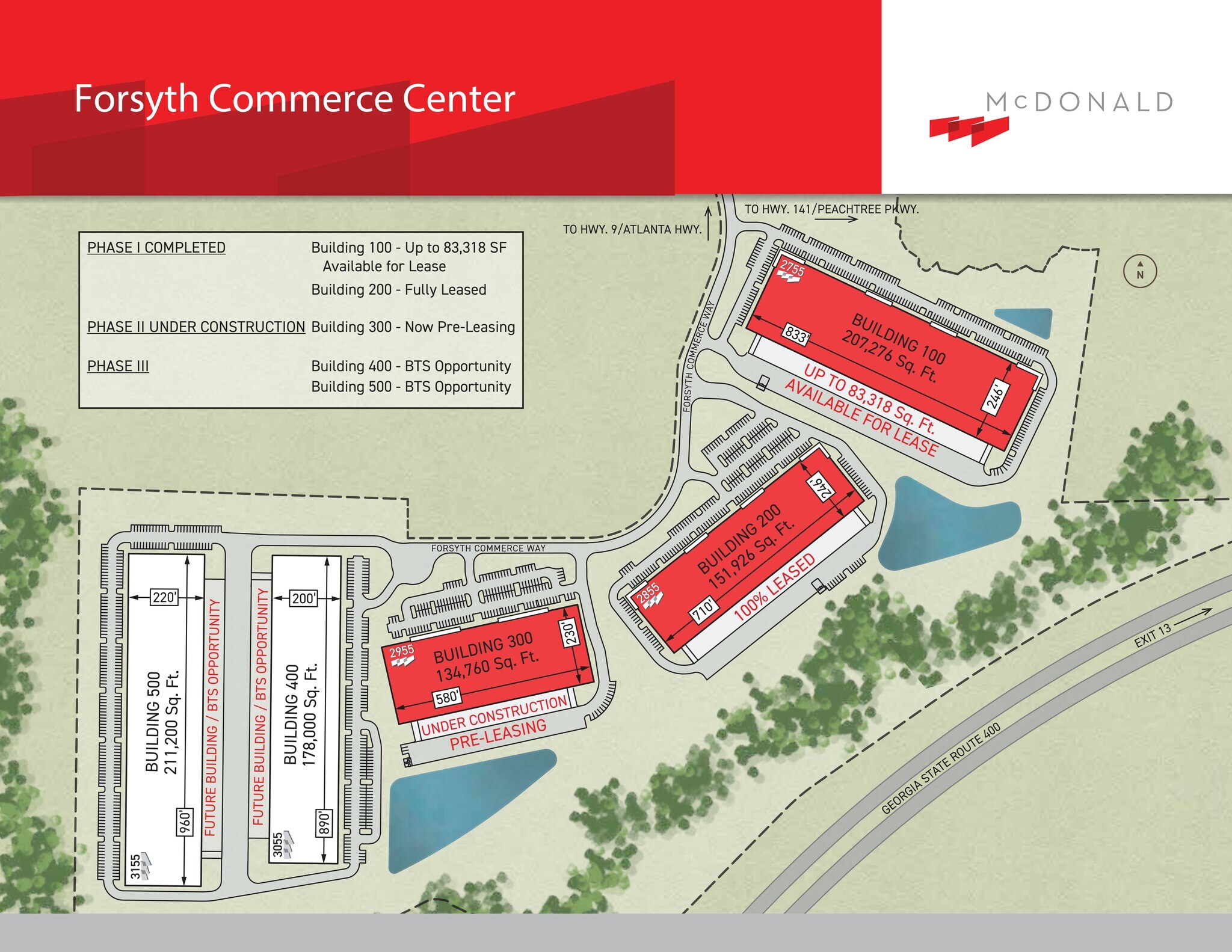 Forsyth Commerce Way [at Atlanta Hwy.], Cumming, GA à louer Plan de site– Image 1 sur 1