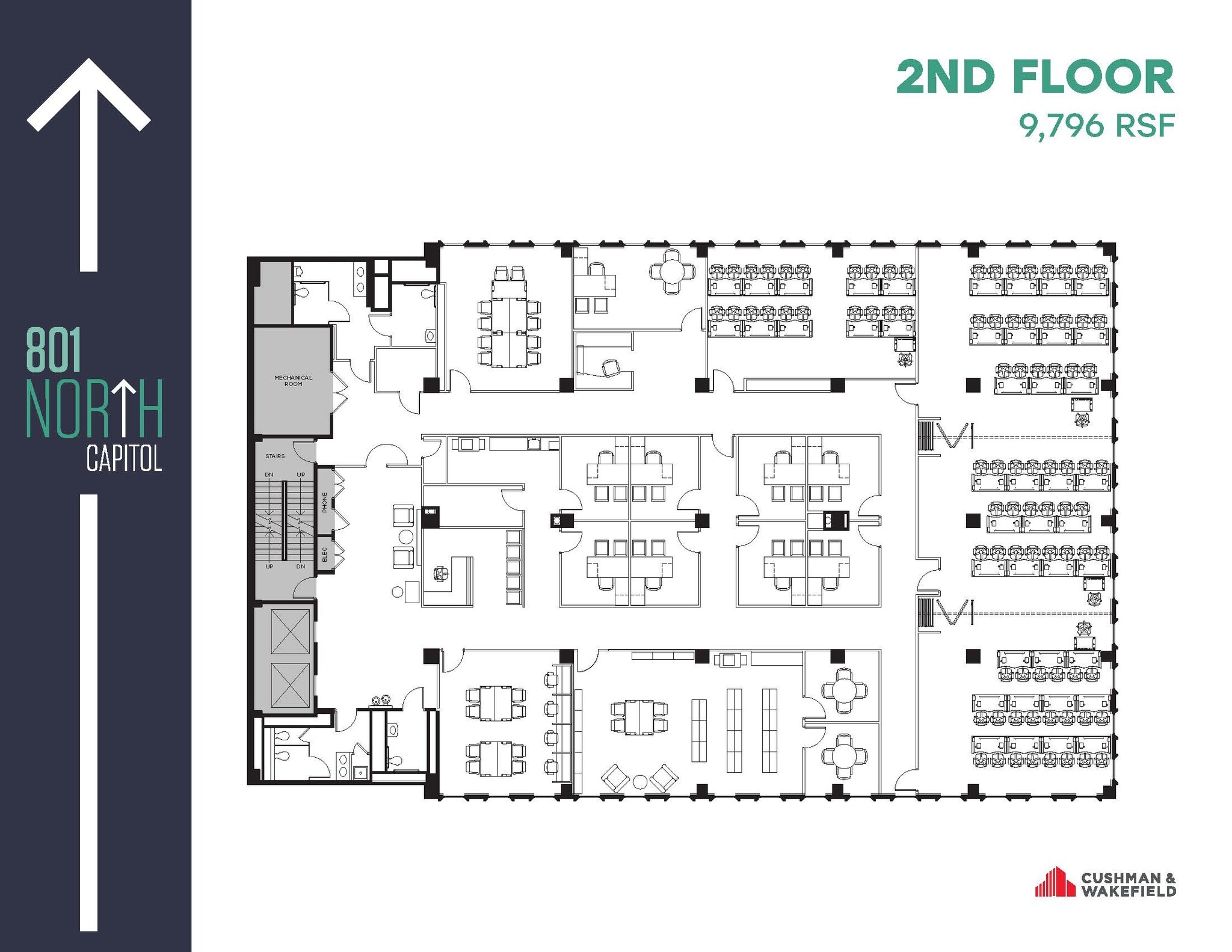 801 N Capitol St NE, Washington, DC à louer Plan d’étage– Image 1 sur 1