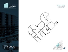 17950 Preston Rd, Dallas, TX à louer Plan d’étage– Image 1 sur 1