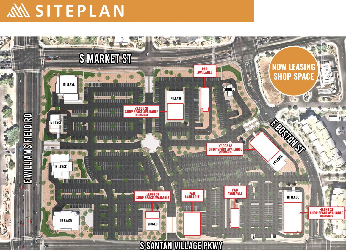 SEC E Williams Fld Rd & S Santan Village Pkwy, Gilbert, AZ à louer Photo de l’immeuble– Image 1 sur 2