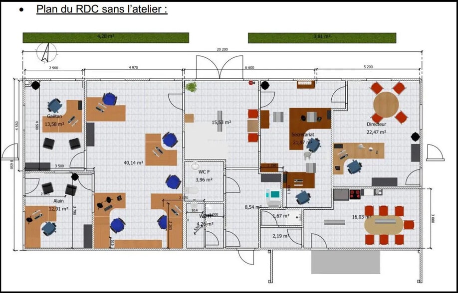 Bureau dans Quéven à louer - Plan d’étage – Image 2 sur 2