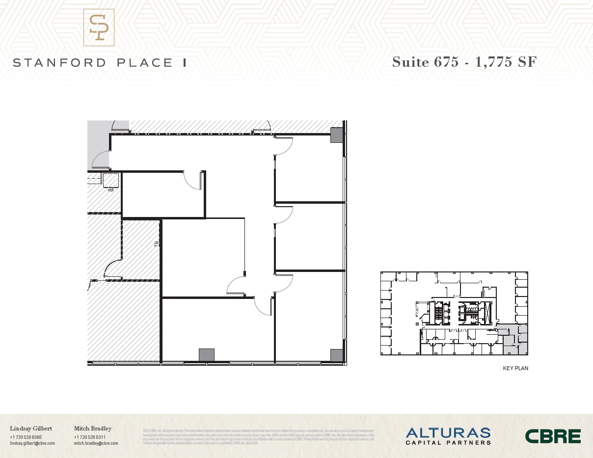 8055 E Tufts Ave, Denver, CO à louer Plan d’étage– Image 1 sur 1
