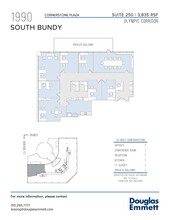 1990 S Bundy Dr, Los Angeles, CA à louer Plan d’étage– Image 2 sur 12