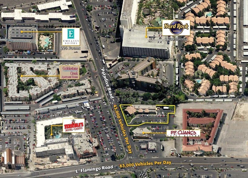4211 Paradise Rd, Las Vegas, NV à louer - Aérien – Image 2 sur 5