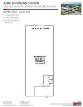 2601-2621 Aero Dr, Grand Prairie, TX à louer Plan d’étage– Image 1 sur 1