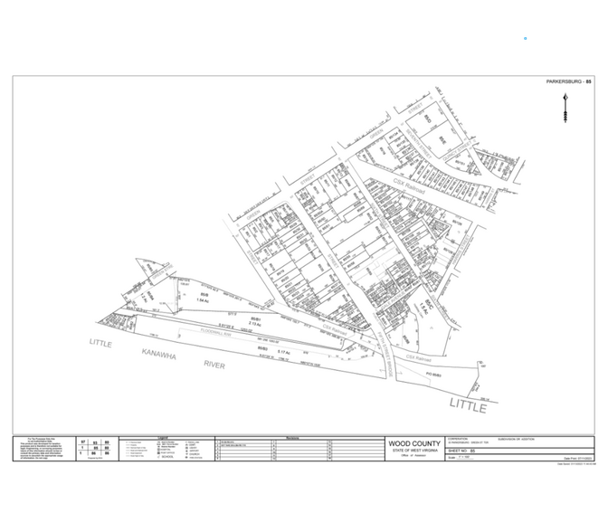 529 6th St, Parkersburg, WV à vendre - Plan cadastral – Image 1 sur 1