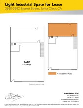 3670-3684 Bassett St, Santa Clara, CA à louer Plan d’étage– Image 1 sur 1