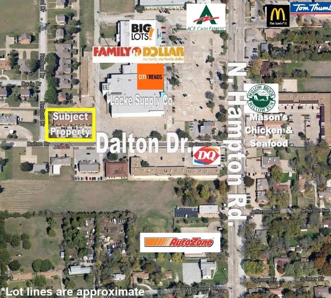 215 Dalton Dr, DeSoto, TX à louer - Aérien – Image 2 sur 7