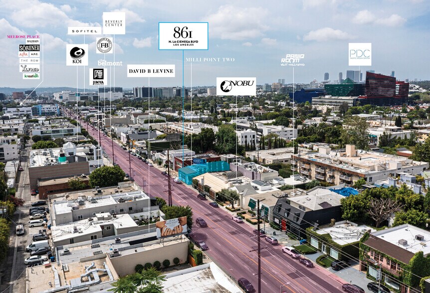 861 N La Cienega Blvd, Los Angeles, CA à louer - Aérien – Image 2 sur 16