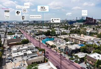 861 N La Cienega Blvd, Los Angeles, CA - Vue aérienne  vue de carte