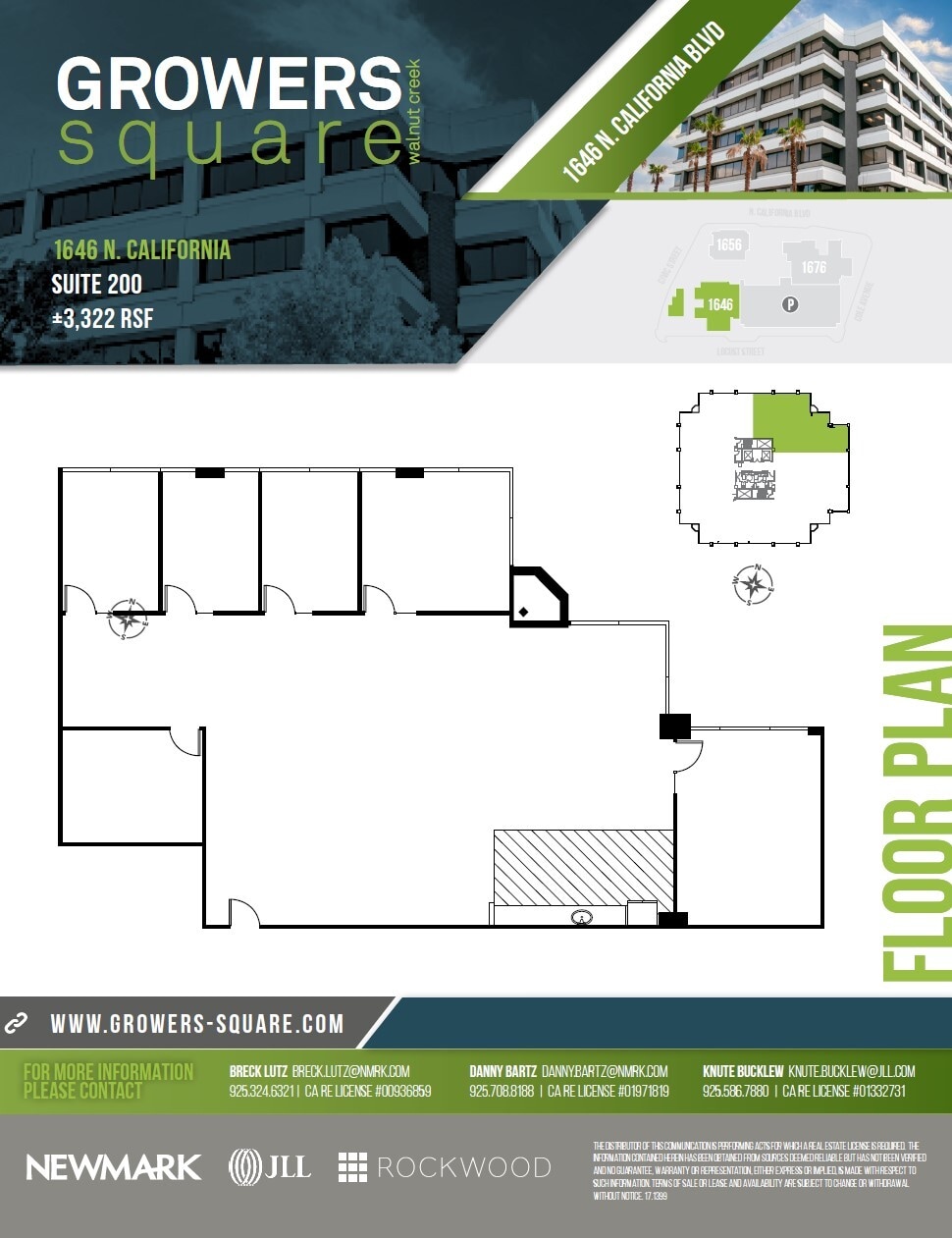1676 N California Blvd, Walnut Creek, CA à louer Plan d’étage– Image 1 sur 1