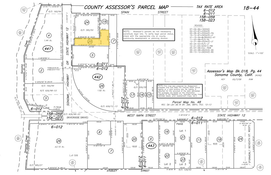 989 W Spain St, Sonoma, CA à louer - Plan cadastral – Image 3 sur 16