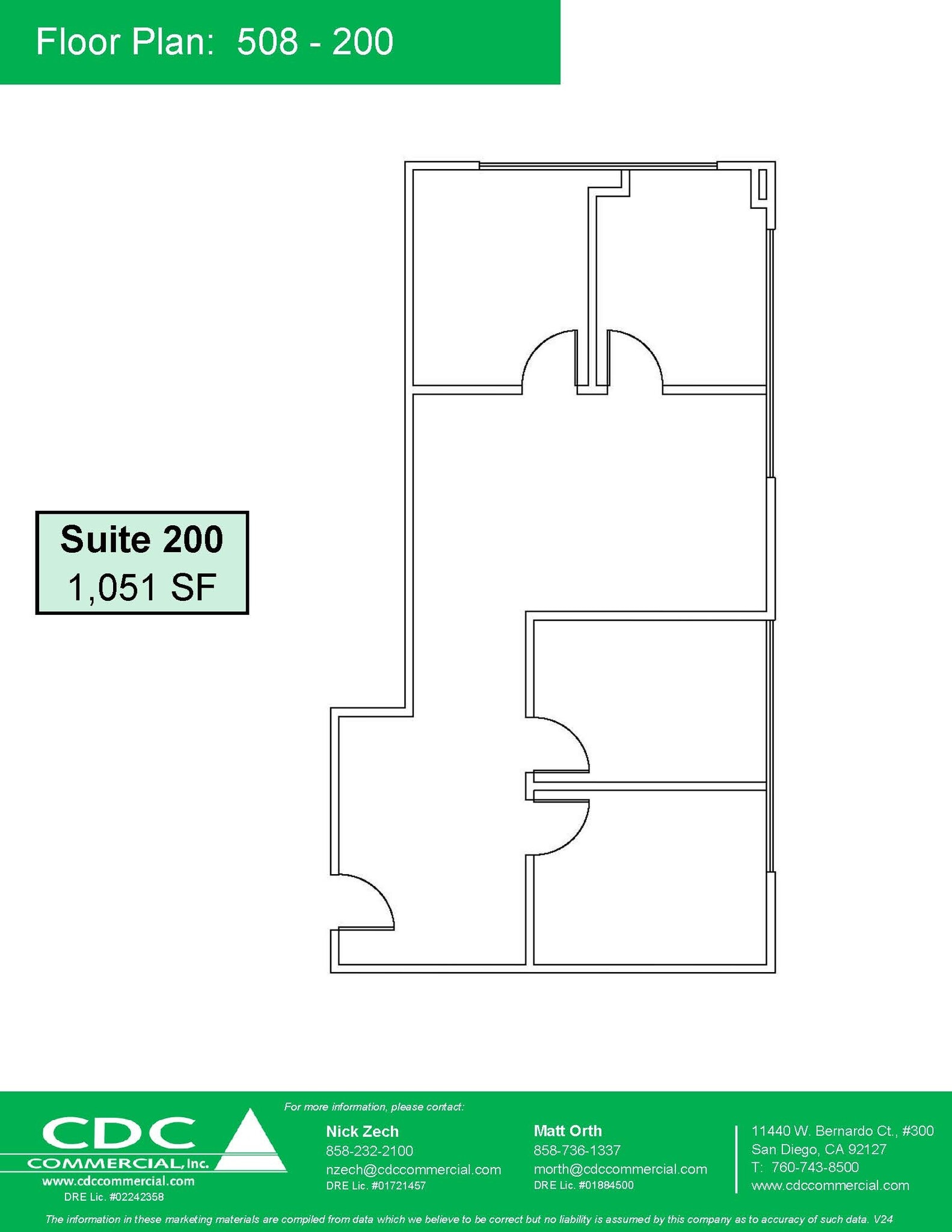 508 W Mission Ave, Escondido, CA à louer Plan d’étage– Image 1 sur 1