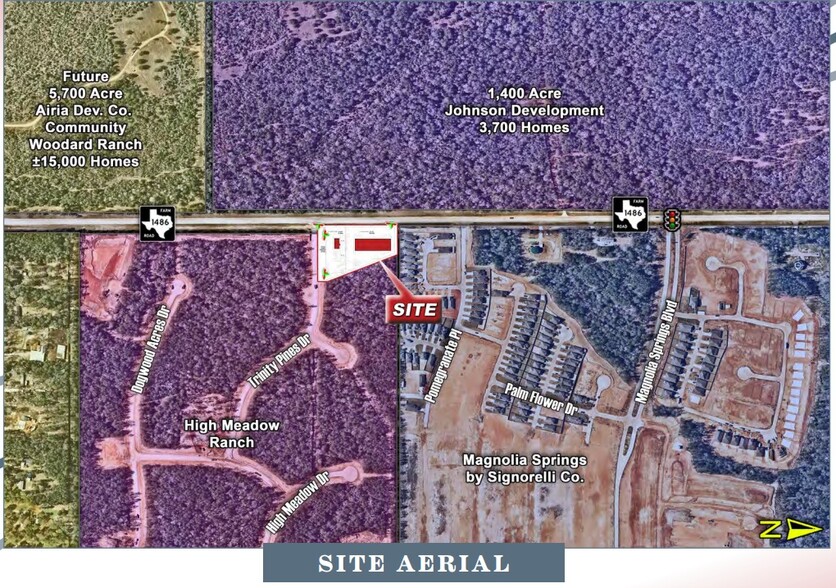 FM-1486 & Trinity Pines Drive, Montgomery, TX à louer - Aérien – Image 2 sur 3