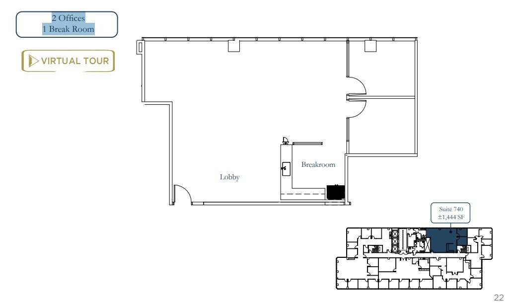 1 Almaden Blvd, San Jose, CA à louer Plan d’étage– Image 1 sur 1