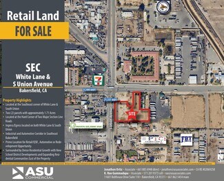 Plus de détails pour 2410 Union Avenue & 23 E White Lane, Bakersfield, CA - Terrain à vendre