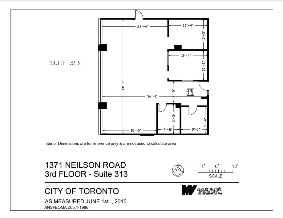 1371 Neilson Rd, Toronto, ON à louer Plan d’étage– Image 1 sur 1