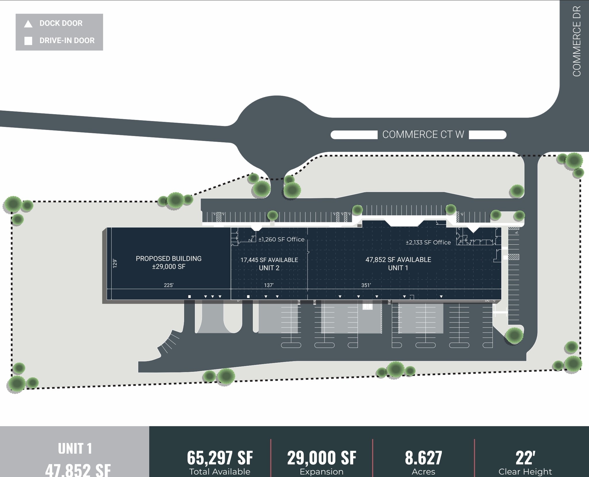 19 Commerce Dr, Cranbury, NJ à louer Plan d’étage– Image 1 sur 1