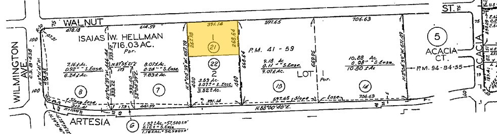 1001 W Walnut St, Compton, CA à louer - Plan cadastral – Image 3 sur 4