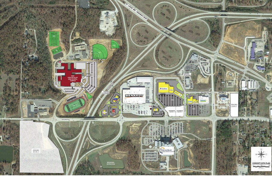 Eight Points Retail Development, Poplar Bluff, MO à louer - Photo de l’immeuble – Image 2 sur 4