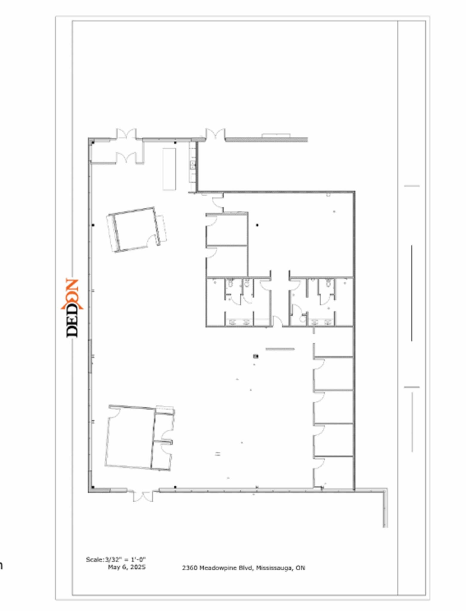 2360 Meadowpine Blvd, Mississauga, ON à louer Plan d’étage– Image 1 sur 2