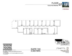10333 Richmond Ave, Houston, TX à louer Plan d’étage– Image 2 sur 4