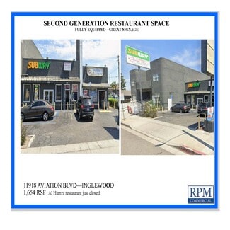 Plus de détails pour 11914-11924 Aviation Blvd, Inglewood, CA - Local commercial à louer