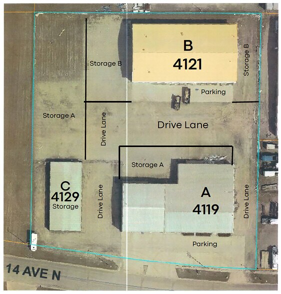 4119-4129 N 14th Ave, Fargo, ND à louer - Plan cadastral – Image 2 sur 2