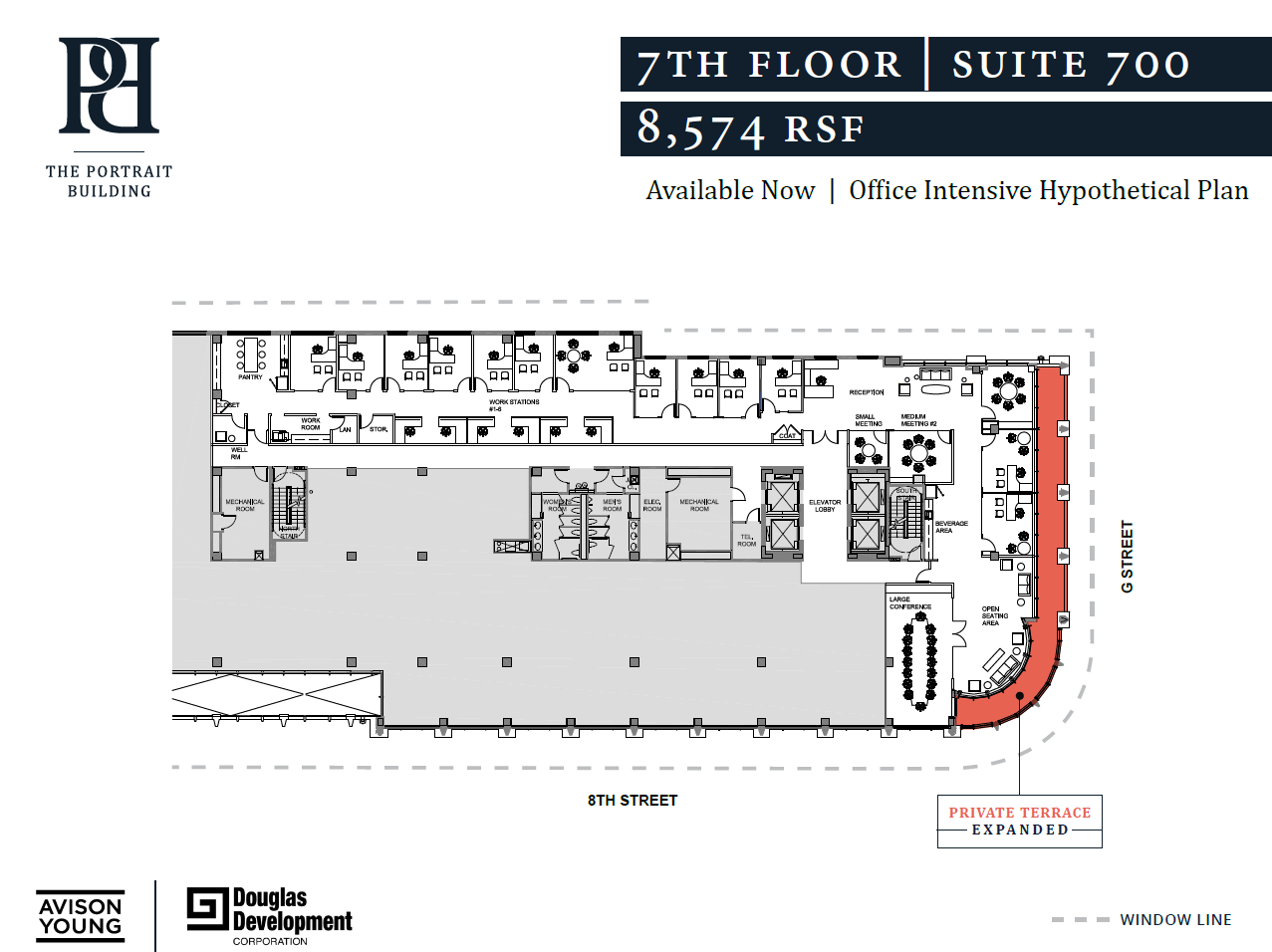 701 8th St NW, Washington, DC à louer Plan d’étage– Image 1 sur 4