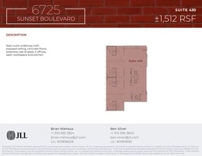 6725 W Sunset Blvd, Los Angeles, CA à louer Plan de site– Image 1 sur 1