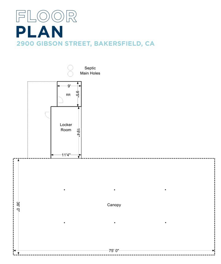 2900 Gibson St, Bakersfield, CA à louer Plan d’étage– Image 1 sur 1