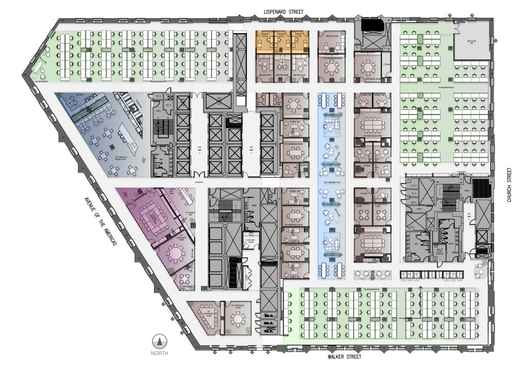 32 Avenue of the Americas, New York, NY à louer Plan d’étage– Image 1 sur 2