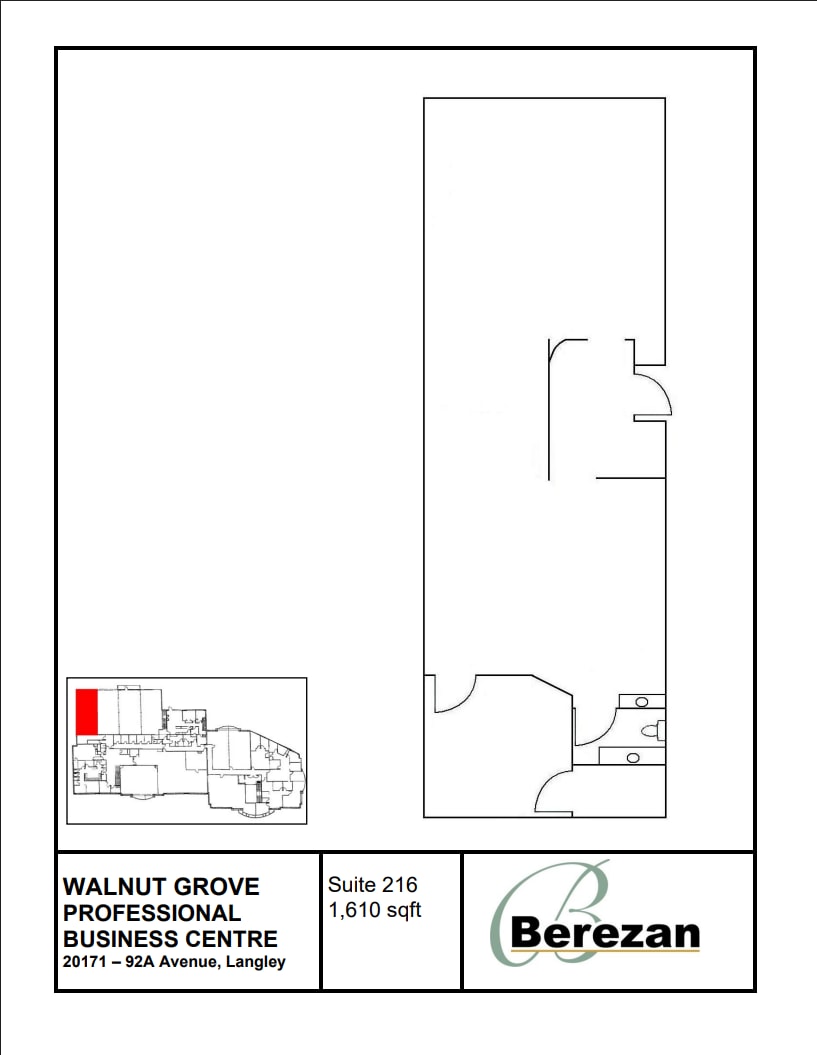 20171 92A Ave, Langley Twp, BC à louer Plan d’étage– Image 1 sur 1