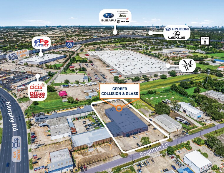10522 Brighton Ln, Houston, TX à vendre - Aérien – Image 2 sur 4