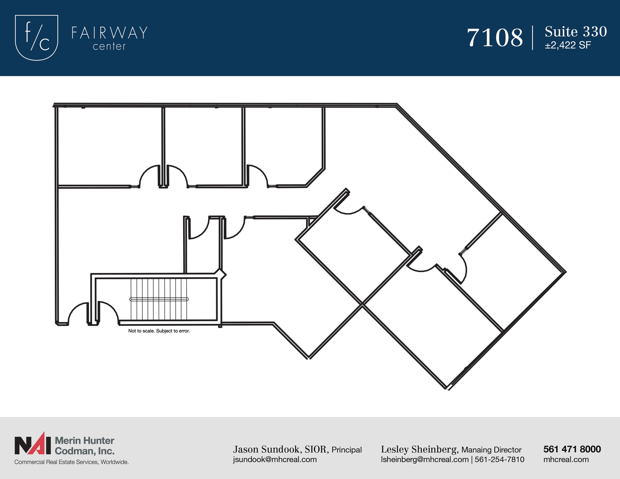 7108-7121 Fairway Dr, Palm Beach Gardens, FL à louer Plan d’étage– Image 1 sur 2