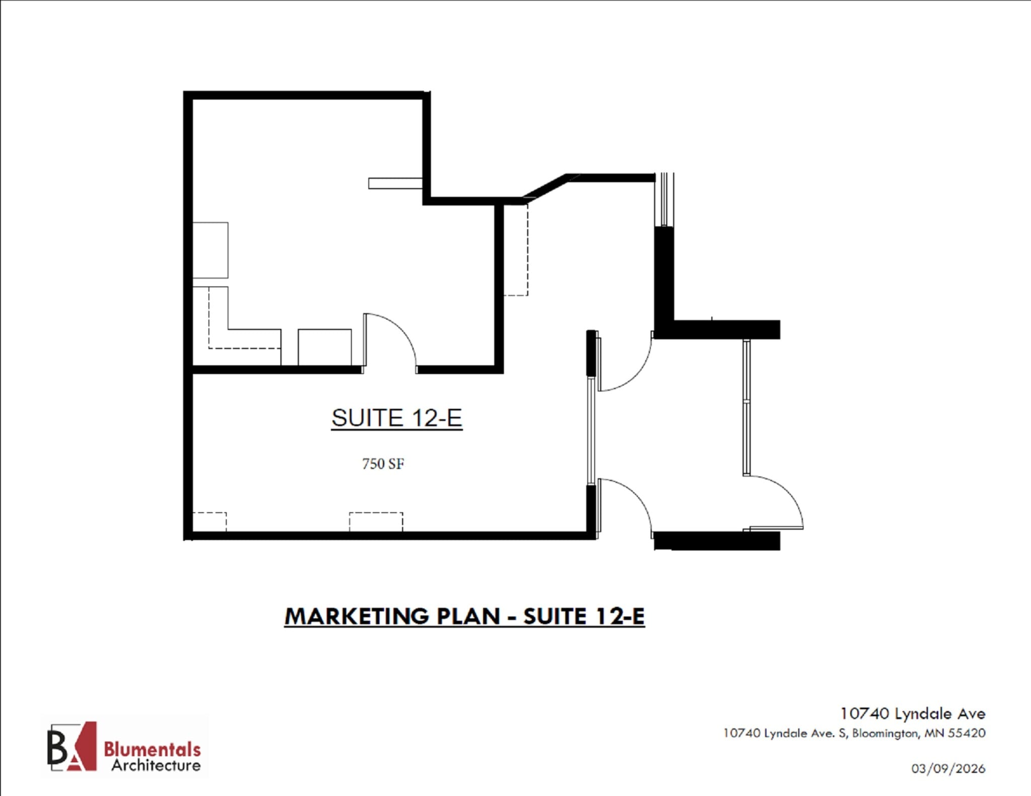 10740 Lyndale Ave S, Bloomington, MN à louer Plan d’étage– Image 1 sur 4