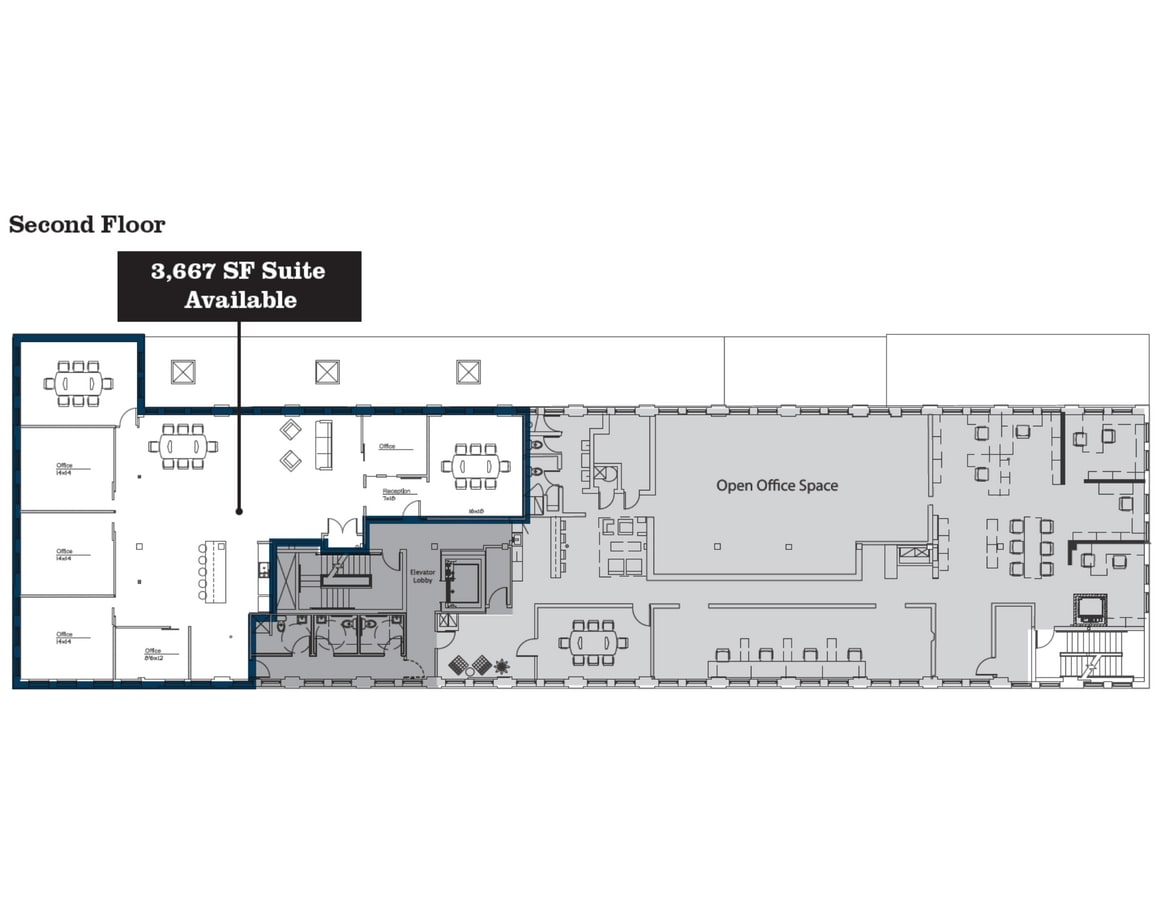 2900 Detroit Ave, Cleveland, OH 44113 - Lot 2nd Floor -  - Plan d’étage - Image 1 of 7