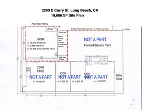 2280 E Curry St, Long Beach, CA à louer Plan de site– Image 1 sur 1