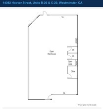 14392 Hoover St, Westminster, CA à louer Plan d’étage– Image 1 sur 1