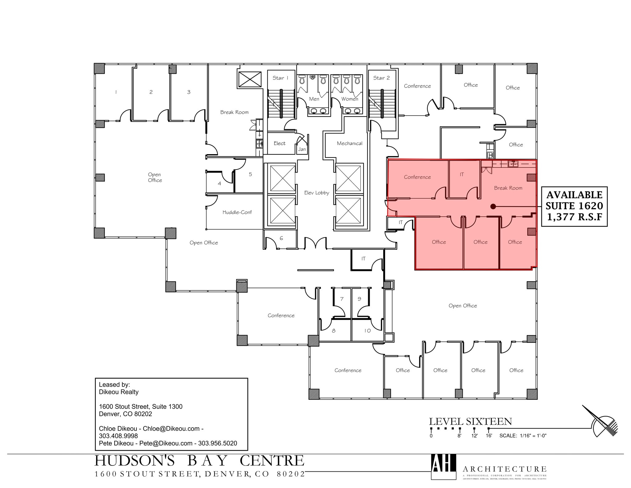 1600 Stout St, Denver, CO à louer Plan de site– Image 1 sur 1