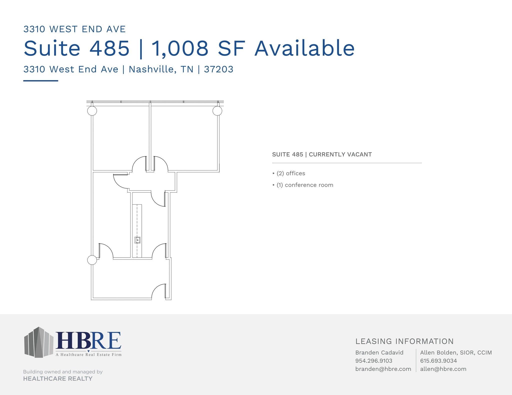 3310 West End Ave, Nashville, TN à louer Plan de site– Image 1 sur 1