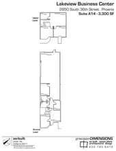 3001 S 35th St, Phoenix, AZ à louer Plan d’étage– Image 1 sur 1