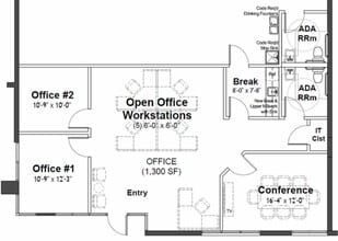 13300 McCormick Dr, Tampa, FL à louer Plan d’étage– Image 2 sur 3
