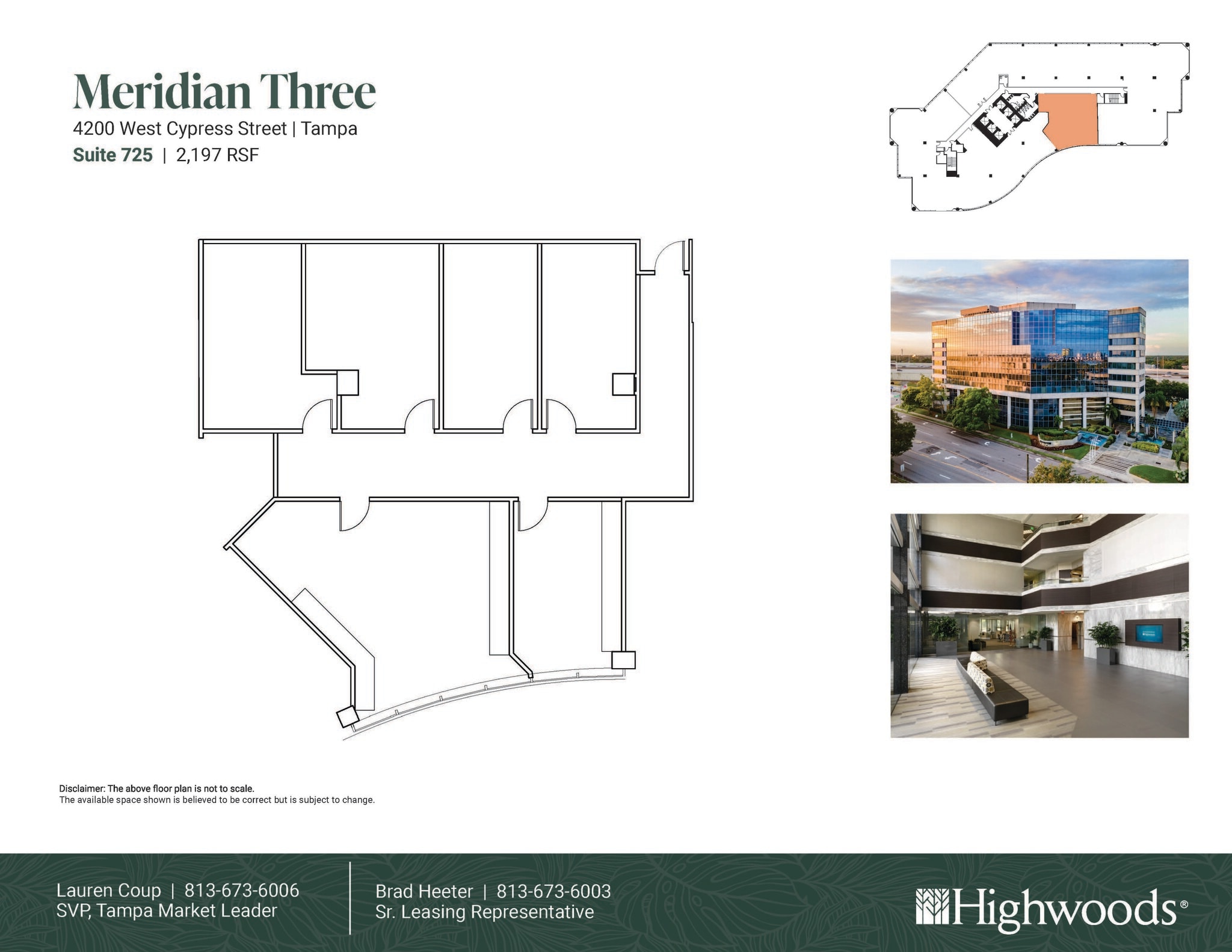 4350 W Cypress St, Tampa, FL à louer Plan d’étage– Image 1 sur 1
